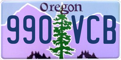 OR license plate 990VCB