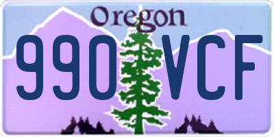 OR license plate 990VCF