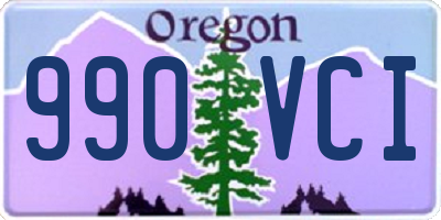 OR license plate 990VCI