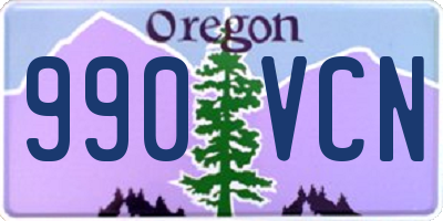 OR license plate 990VCN