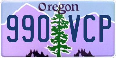 OR license plate 990VCP