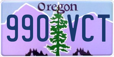 OR license plate 990VCT