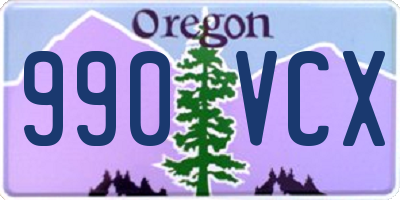 OR license plate 990VCX