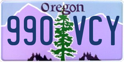 OR license plate 990VCY