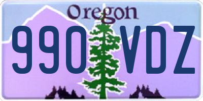 OR license plate 990VDZ