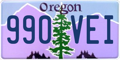 OR license plate 990VEI