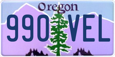 OR license plate 990VEL
