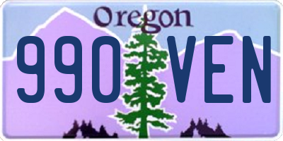 OR license plate 990VEN