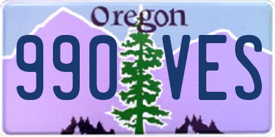 OR license plate 990VES