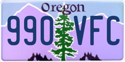 OR license plate 990VFC