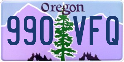 OR license plate 990VFQ