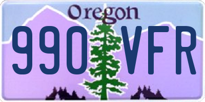 OR license plate 990VFR