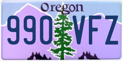 OR license plate 990VFZ