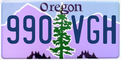 OR license plate 990VGH