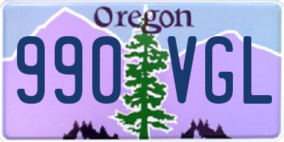 OR license plate 990VGL