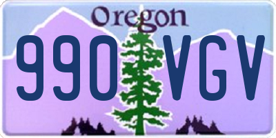 OR license plate 990VGV