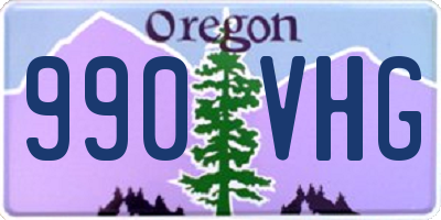 OR license plate 990VHG