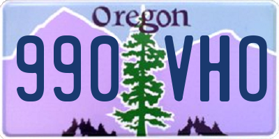 OR license plate 990VHO