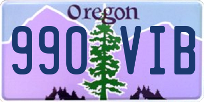 OR license plate 990VIB