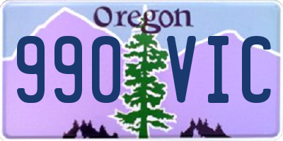 OR license plate 990VIC