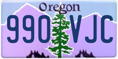 OR license plate 990VJC