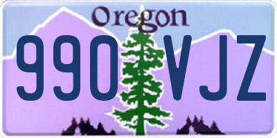 OR license plate 990VJZ