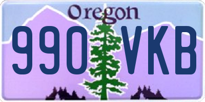 OR license plate 990VKB