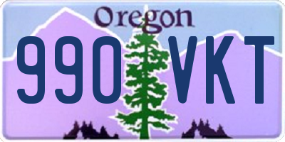 OR license plate 990VKT