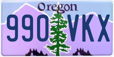 OR license plate 990VKX