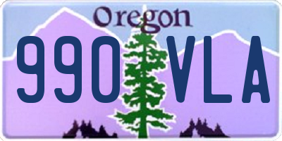 OR license plate 990VLA