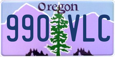 OR license plate 990VLC