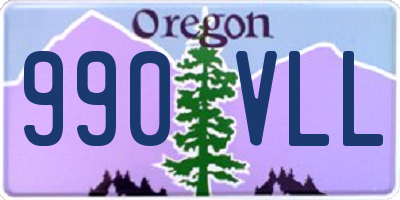 OR license plate 990VLL