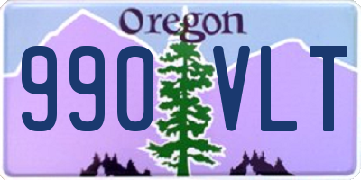 OR license plate 990VLT