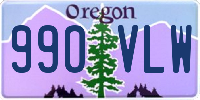 OR license plate 990VLW