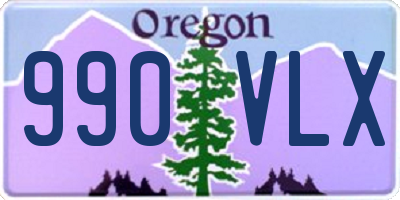 OR license plate 990VLX