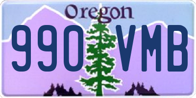 OR license plate 990VMB