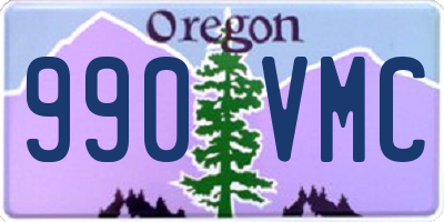 OR license plate 990VMC