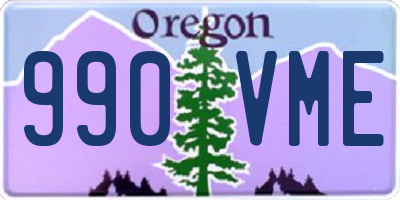 OR license plate 990VME