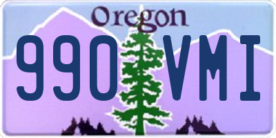 OR license plate 990VMI