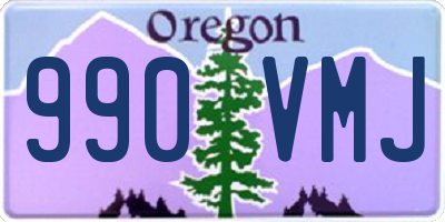 OR license plate 990VMJ