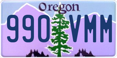 OR license plate 990VMM