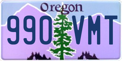 OR license plate 990VMT