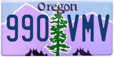 OR license plate 990VMV
