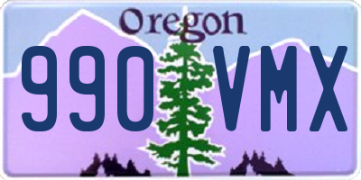 OR license plate 990VMX