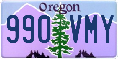 OR license plate 990VMY