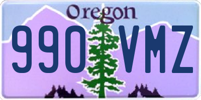 OR license plate 990VMZ