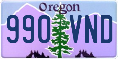 OR license plate 990VND