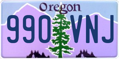 OR license plate 990VNJ