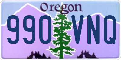 OR license plate 990VNQ