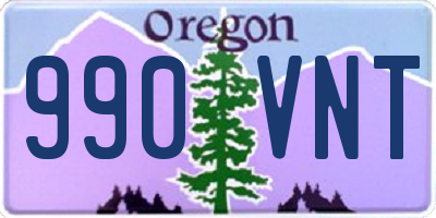 OR license plate 990VNT